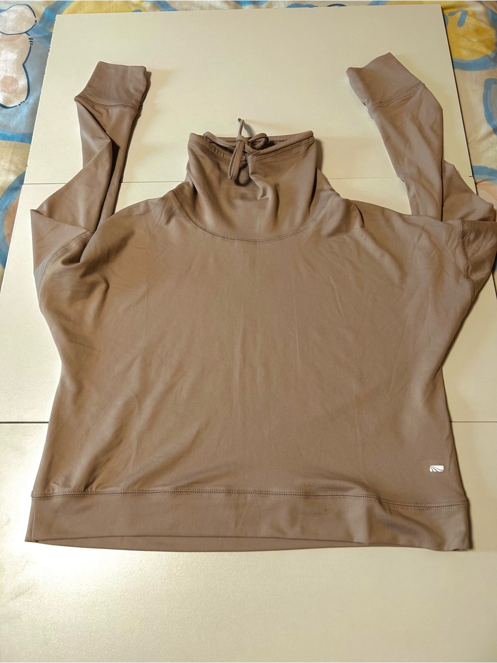 Women's Cozy Mock Neck Pullover Sweater - Pink/Nude